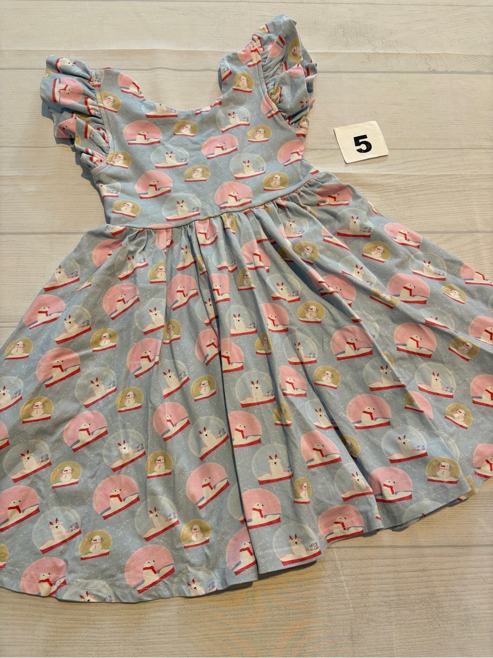 Ollie jay twirl dress with snowglobes size 5